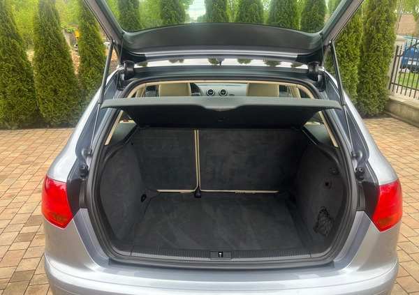 Audi A3 cena 19800 przebieg: 192000, rok produkcji 2007 z Zgierz małe 137